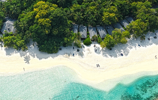 Przykadowe Beach Villas z lotu ptaka