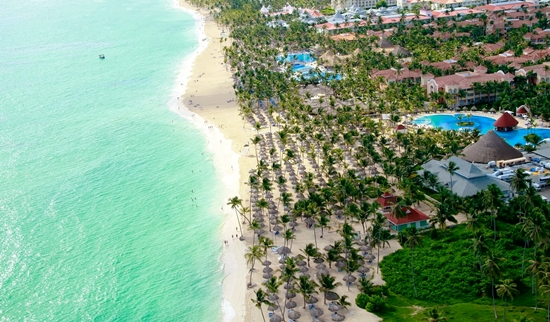 Plaa Punta Cana nad kompleksem Bahia Principe