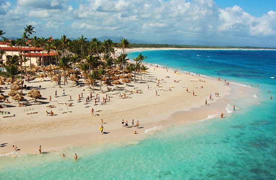 Plaa Punta Cana przed Majestic Resort Dominikana